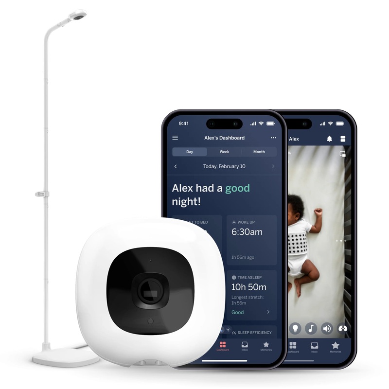 Nanit Pro HD Baby Monitor with Floor Stand, Old Model With Legs