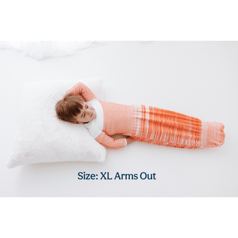 Swaddelini Orange Arms Out Long Sleeve Sleep Sack