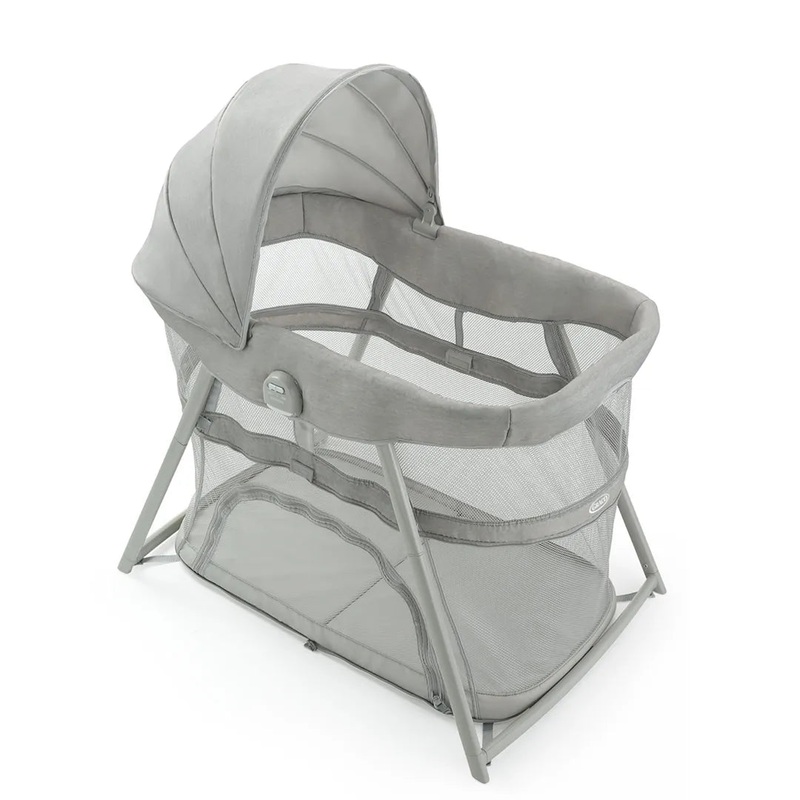 Dream More 3-in-1 Travel Bassinet – Gray (Modern Cottage)