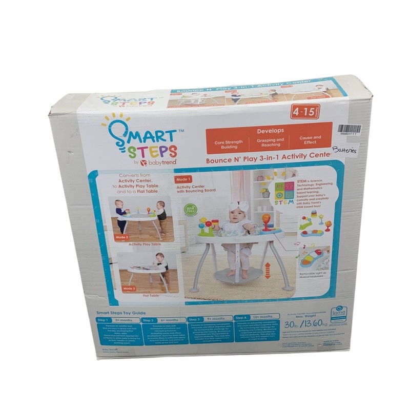 Baby Trend Smart Steps Bounce N Play 3 In 1 Activity Center, Woodland Walk
