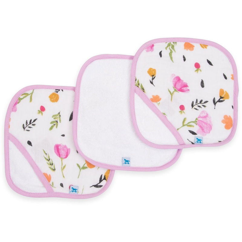 Little Unicorn 3 Pack Cotton Washcloth Set – Berry & Bloom