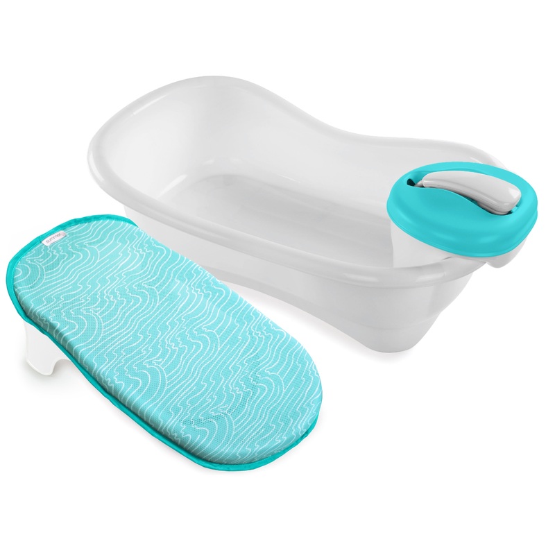 Newborn-to-Toddler Bath Center & Shower – Marble Wave