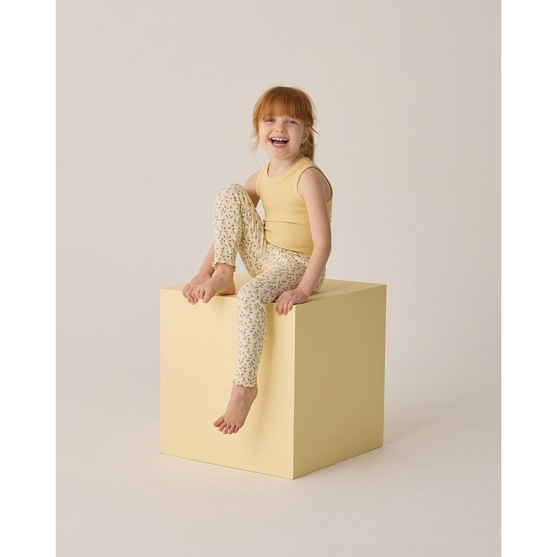 Ribbed Tank Set – Yellow + Ivory