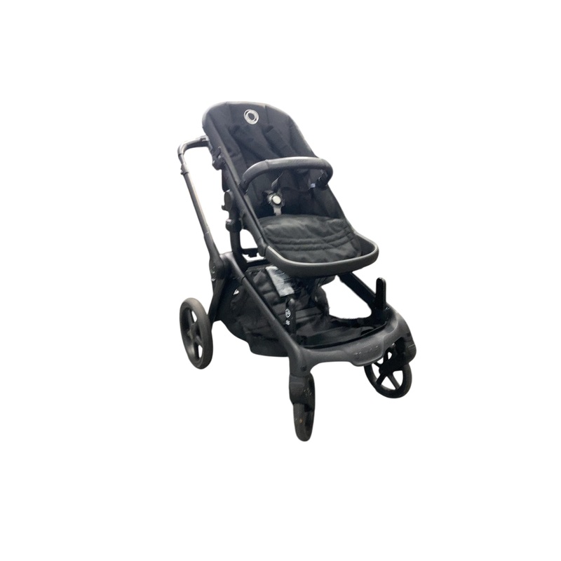 Bugaboo Kangaroo Single To Double Stroller, Black, 2023, Midnight Black, No Canopy