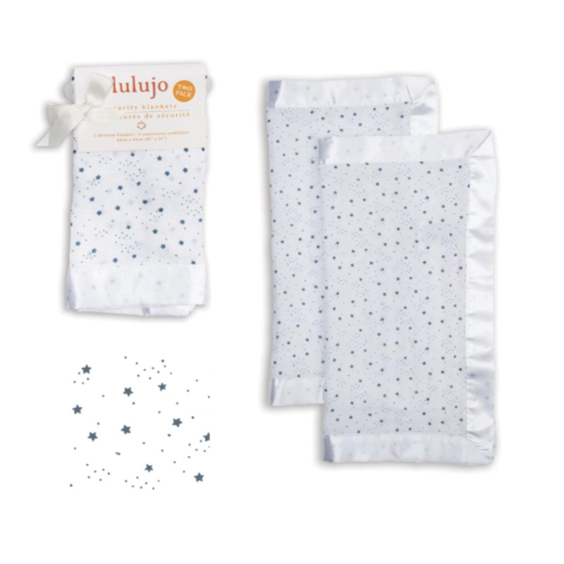Lulujo Baby Security Lovie Blankets, Stars
