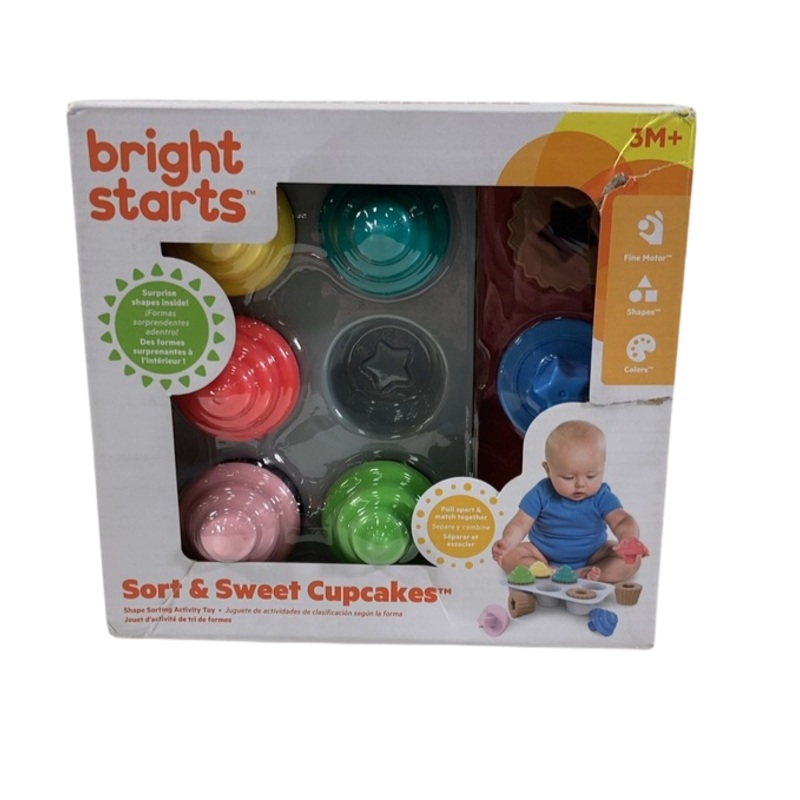 Bright Starts Sweet Cupcakes Shape Sorter Toy