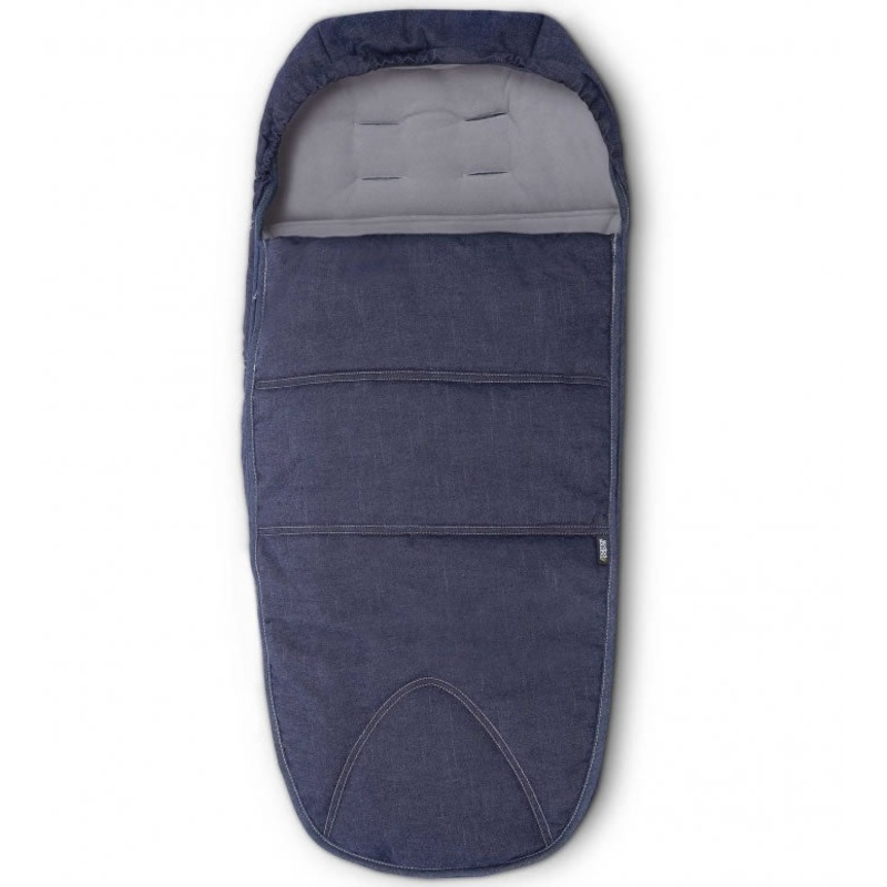 Mamas & Papas Cold Weather Footmuff – Blue Denim