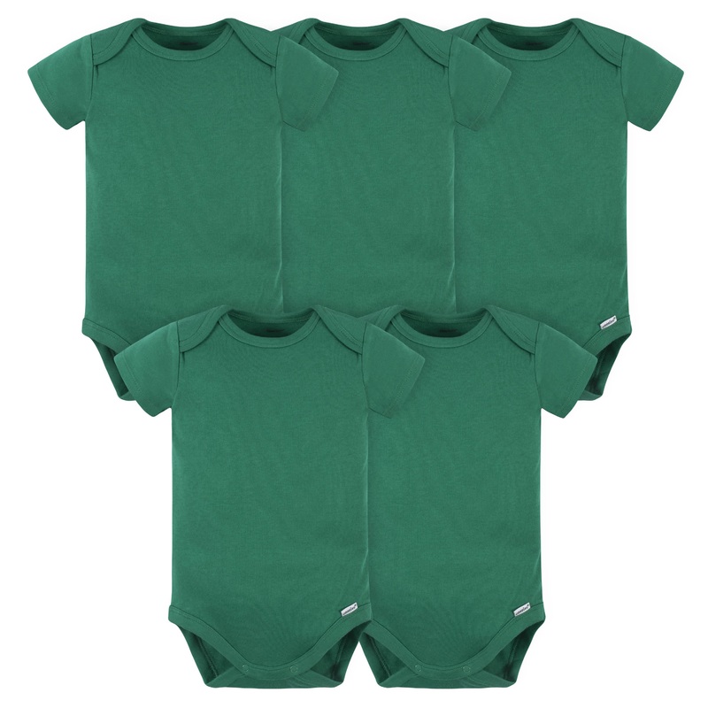 Onesies Baby 5-Pack Green Bodysuits