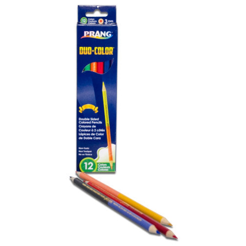Prang Duo-Color Pencils, 12 Color Set