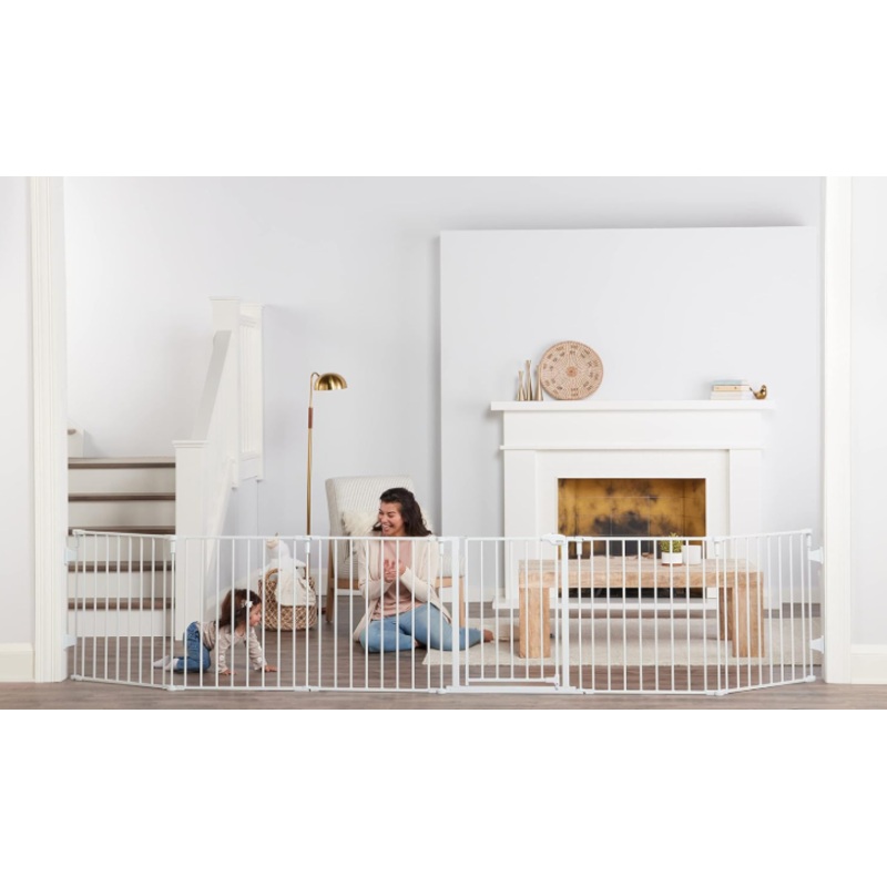 Regalo 2 in 1 Super Wide Safety Gate and Play Yard, 144″x28″