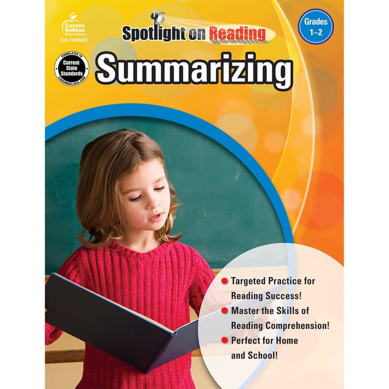 Summarizing Resource Book Grade 1-2 Paperback
