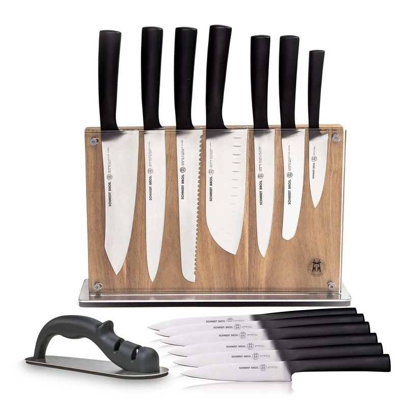 15pc Carbon Steel Knife Block Set
