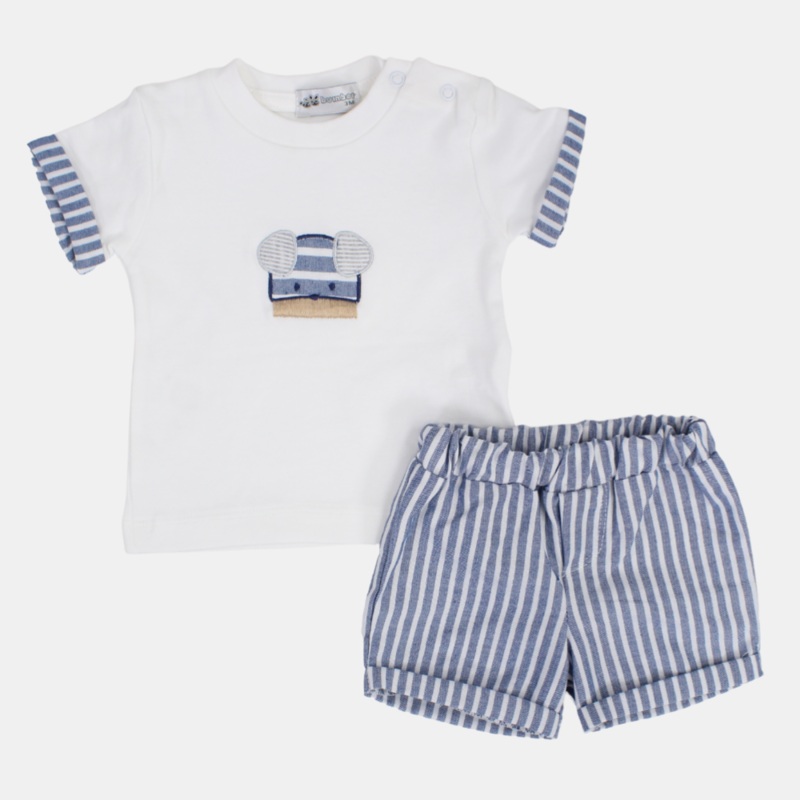Baby Boys 2- Piece Outfit Set – Puppy Head Design