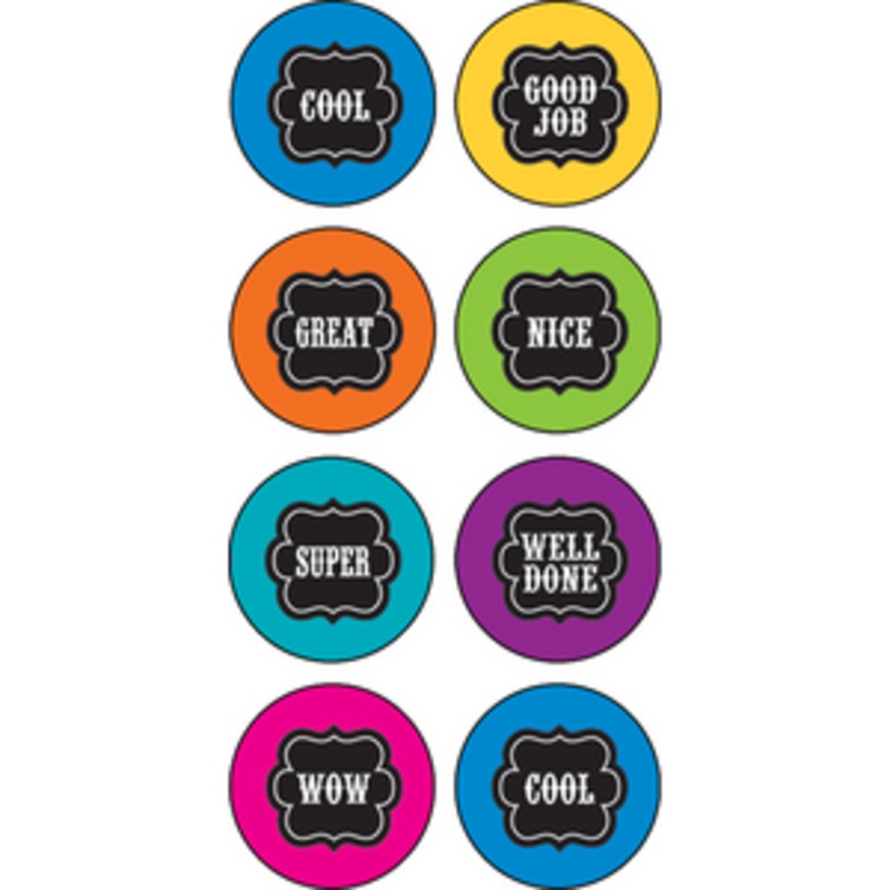Chalkboard Brights Mini Stickers