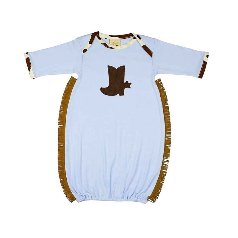 Chuckwagon Gang Newborn Boys Gown