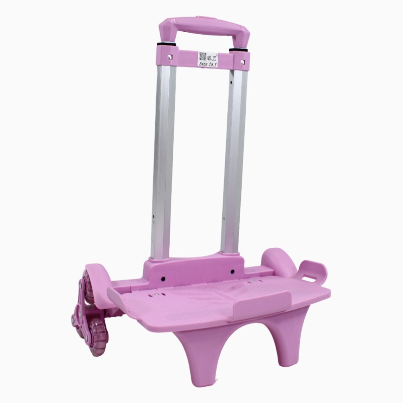 Foldable School Bag Cart (18.5-20) Inches  Pink & Purple