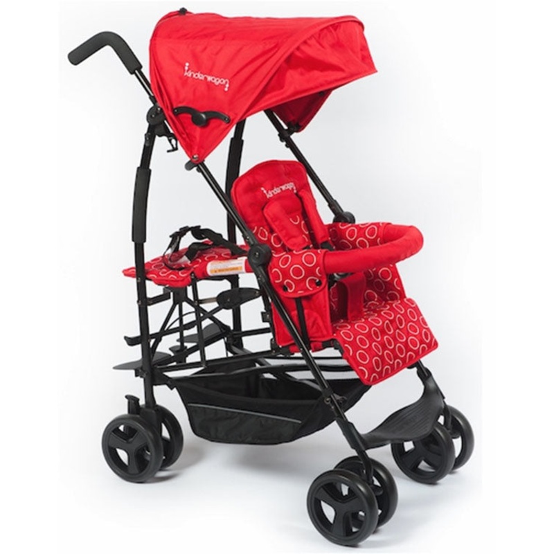 Kinderwagon Jump Sibling Stroller – Red