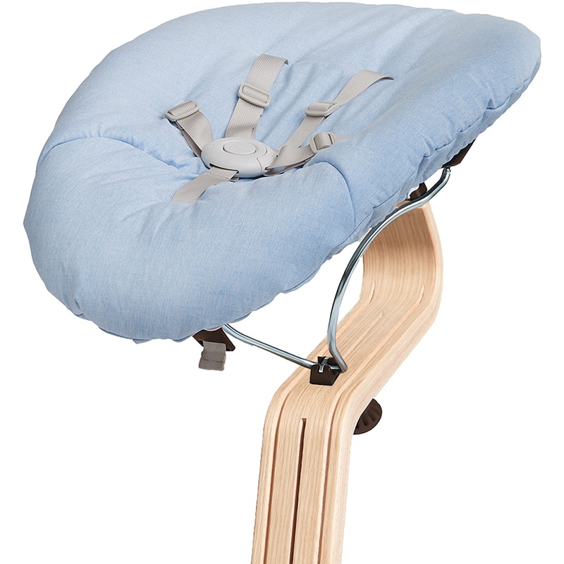 Nomi Baby Base 2.0 Bouncer – Coffee with Blue Cushion