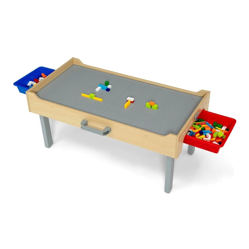 Play N Store Building Bricks Play Table with 100+ Play Bricks