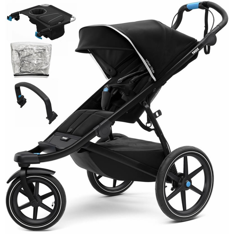 Thule Urban Glide 2 Single Stroller + Accessory Set – Black
