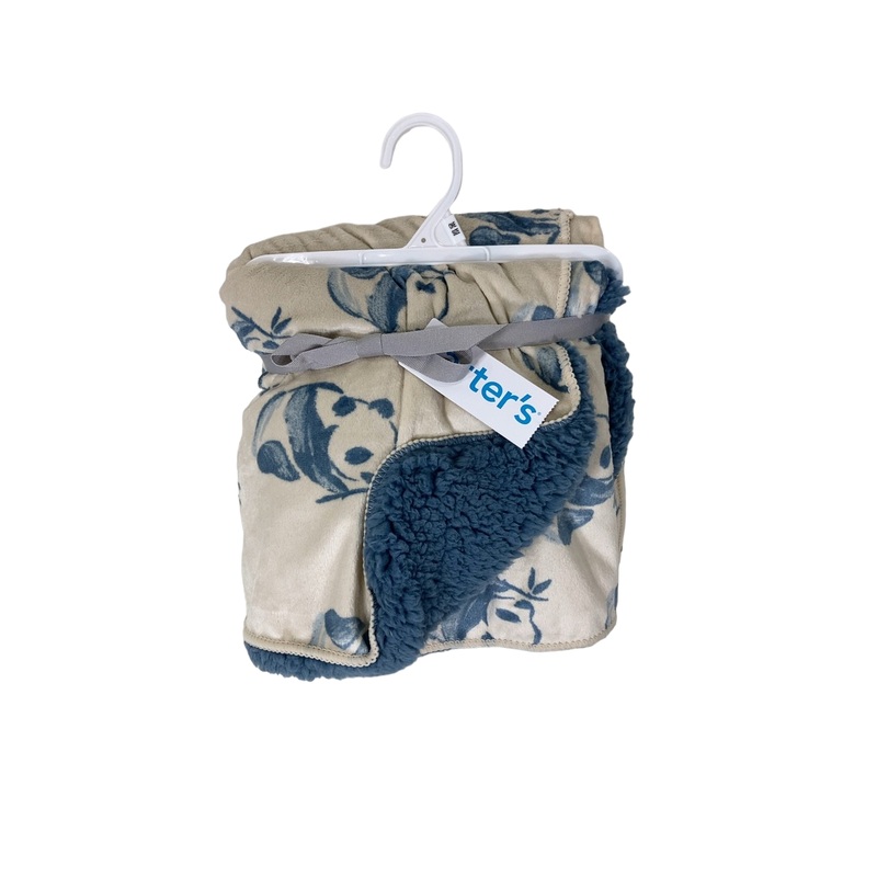 Carter’s Plush Blanket, Blue Pandas