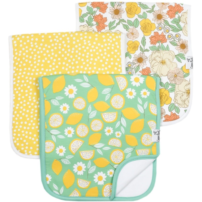 Copper Pearl Premium Burp Cloths | Lemon