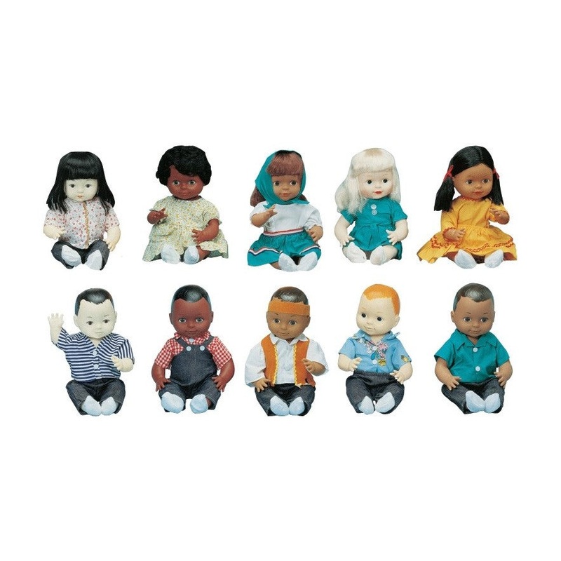Multi-Ethnic School Dolls (Set of 10)