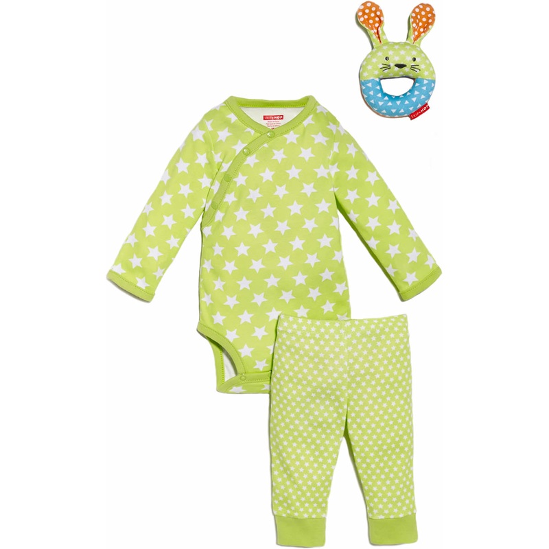Skip Hop POP Print 3-Piece Gift Set – Lime (3 Months)