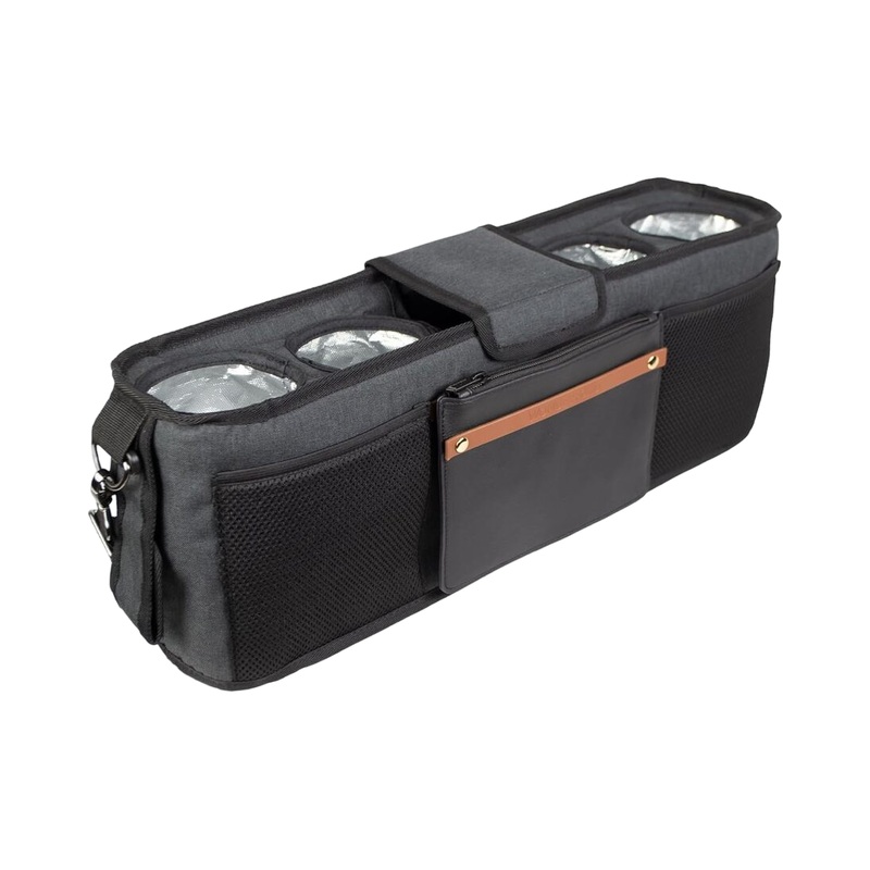 Wonderfold Parent Console, Charcoal Gray, 4 Seater (4 Cup Holders)