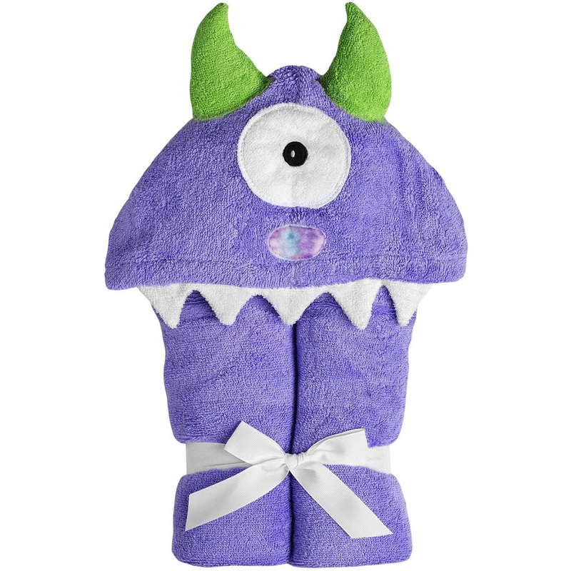 Yikes Twins Hooded Towel – One-Eyed Monster Purple