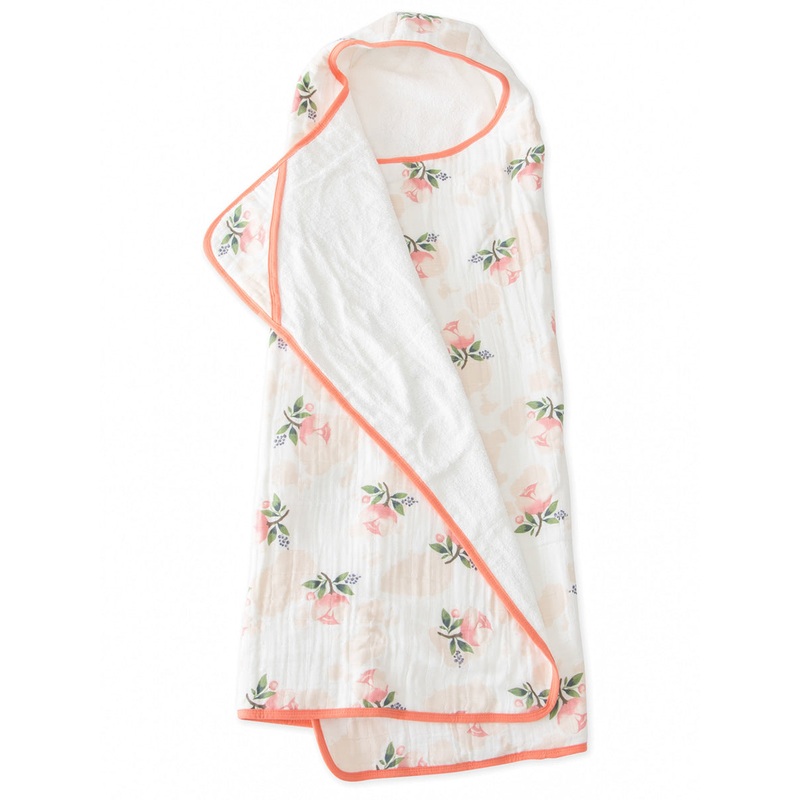 Little Unicorn Cotton Big Kid Hooded Towel – Watercolor Rose