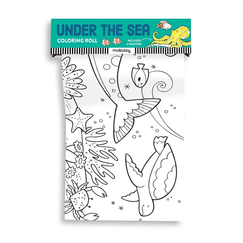 Mudpuppy Under The Sea Coloring Roll