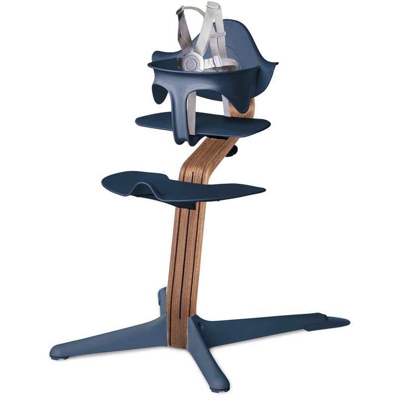 Nomi Highchair – Navy – Walnut