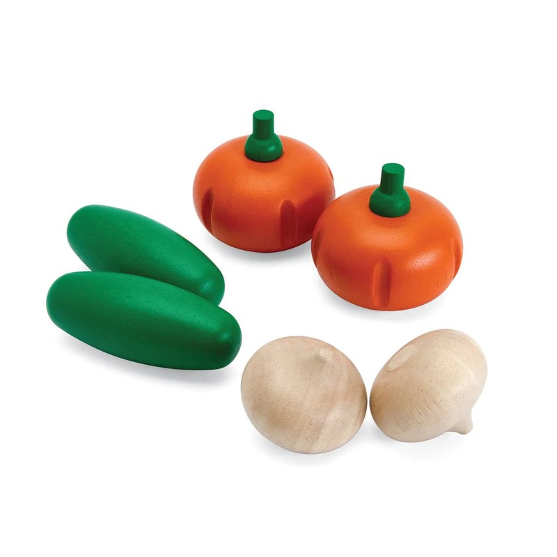 Plan Toys Fresh Produce (Cucumbers, Onions & Pumpkins)