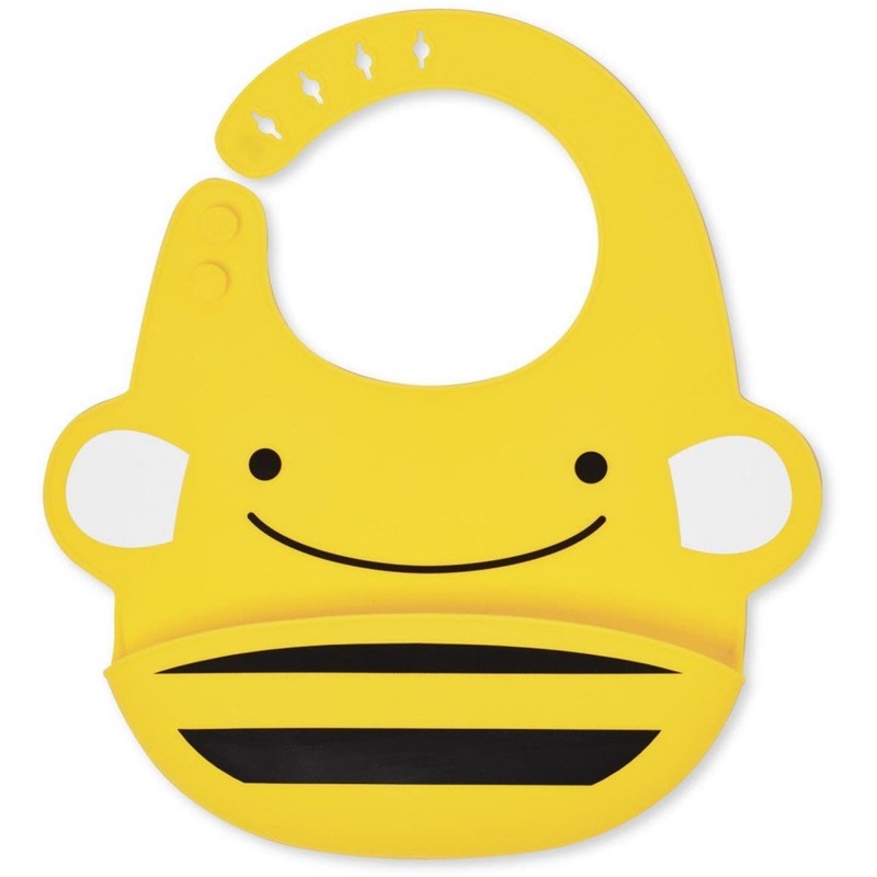 Skip Hop Zoo Fold & Go Silicone Bib – Bee