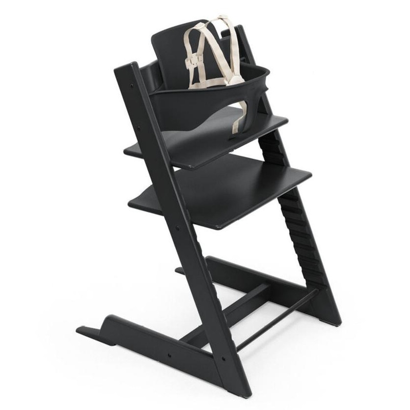 Stokke – Tripp Trapp Chair + Baby Set Bundle – Black