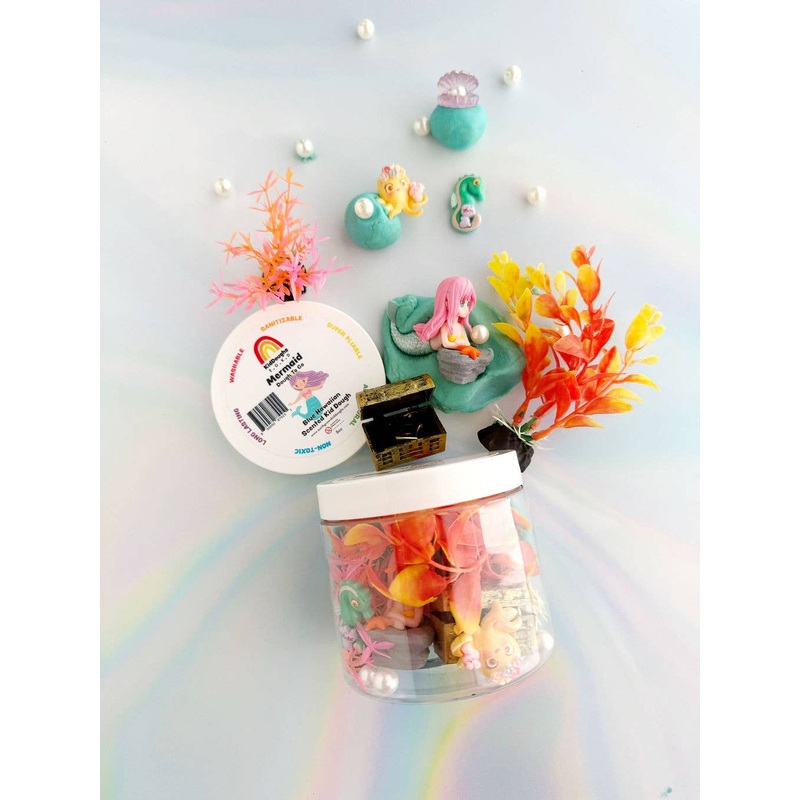 Earth Grown KidDough Mermaid (Blue Hawaiian) Dough-To-Go