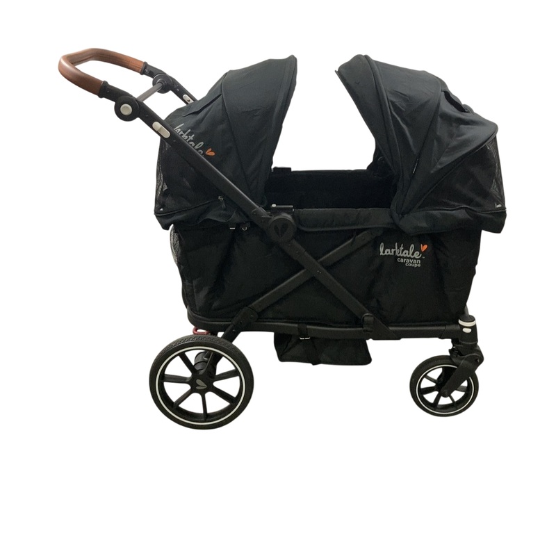 Larktale Caravan Coupe (2 Seater) Stroller Wagon, Byron Black, 2024