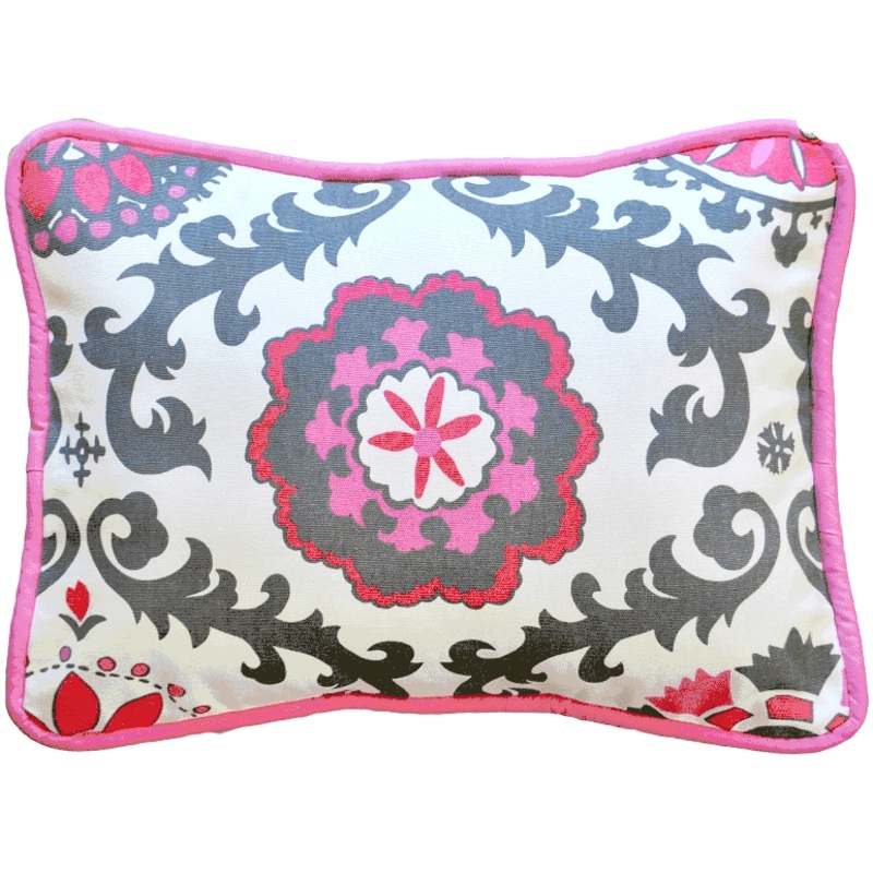 New Arrivals Ragamuffin Pink Throw Pillow – 16 x 16