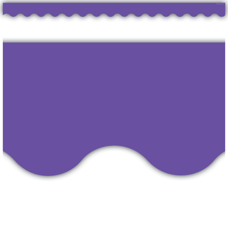 Ultra Purple Scalloped Border Trim(C)