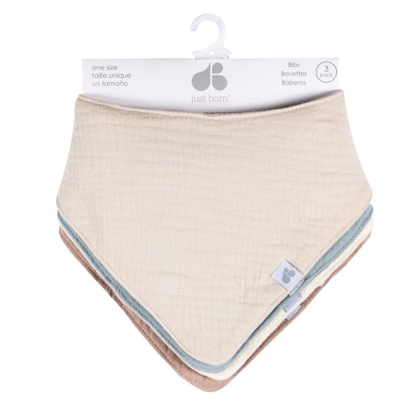 Muslin Bandana Bibs – 4 Pack