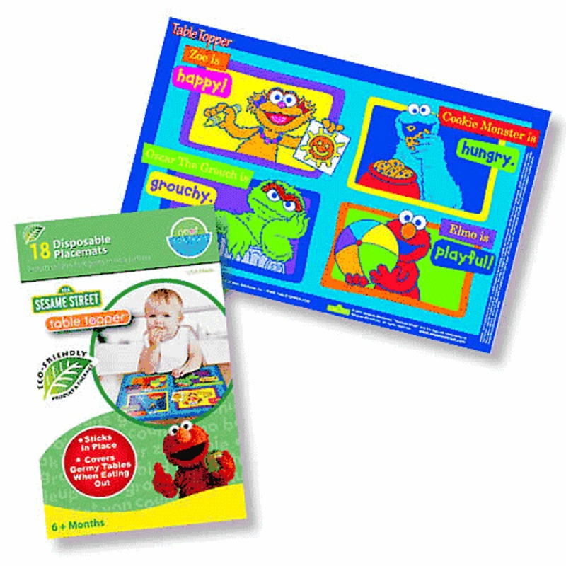 Neat Solutions Table Topper 18 Count Travel Case in Sesame Street Design