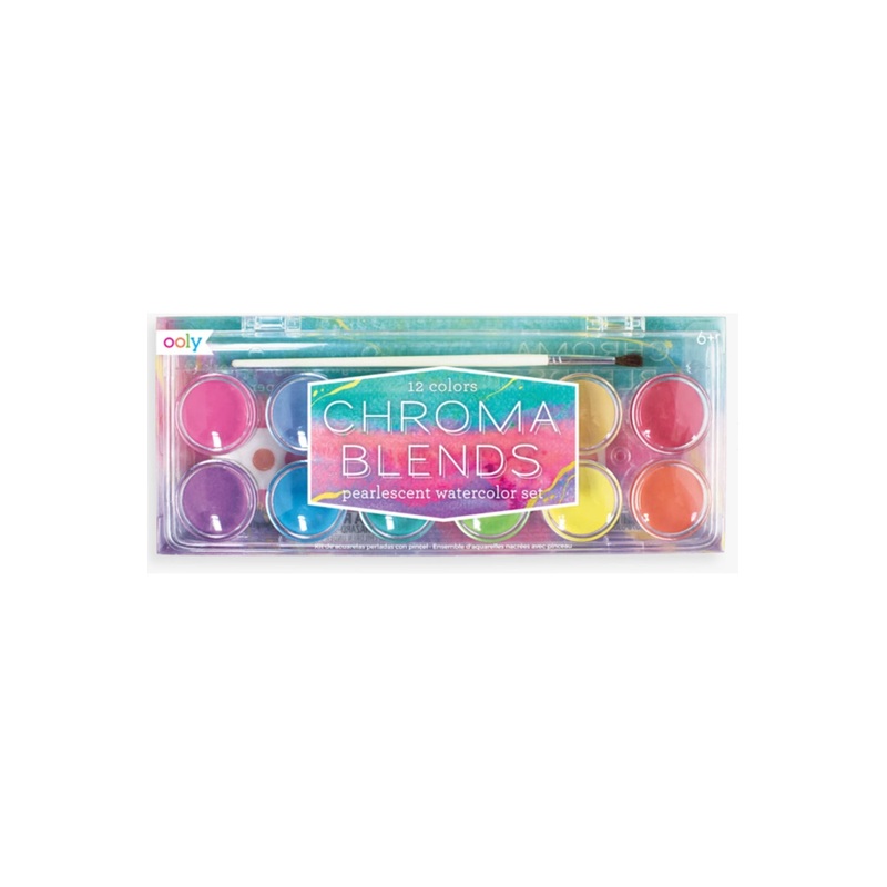 Ooly Chroma Blends Pearlescent Watercolor set