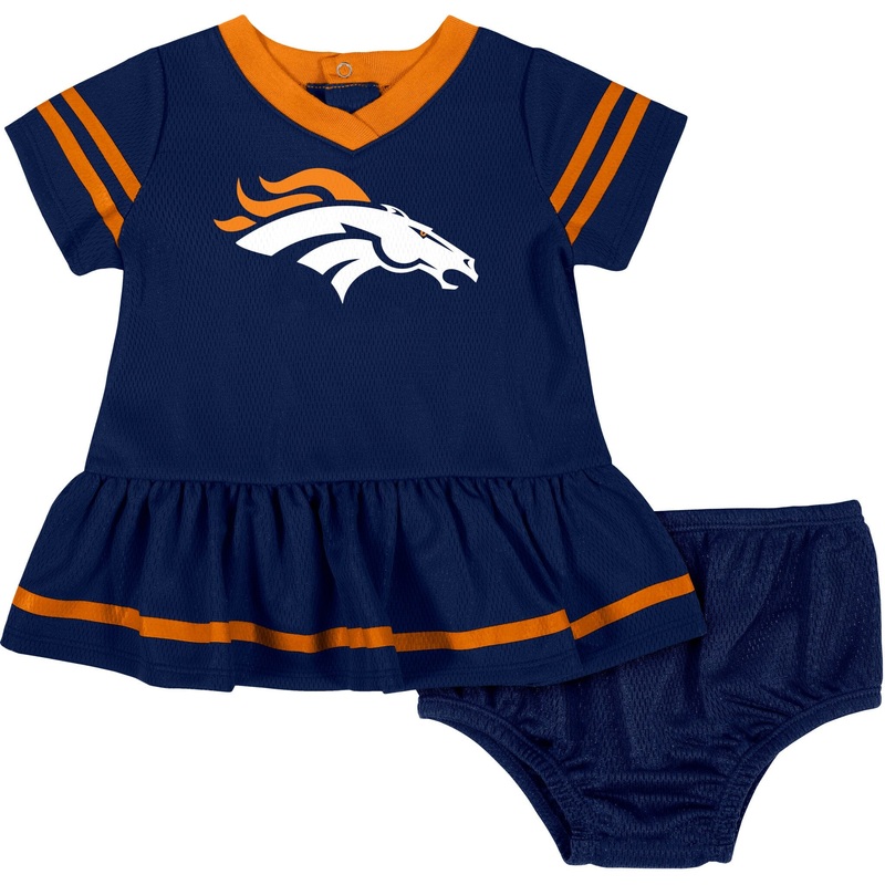 Baby Girls Broncos Dress & Diaper Cover Set