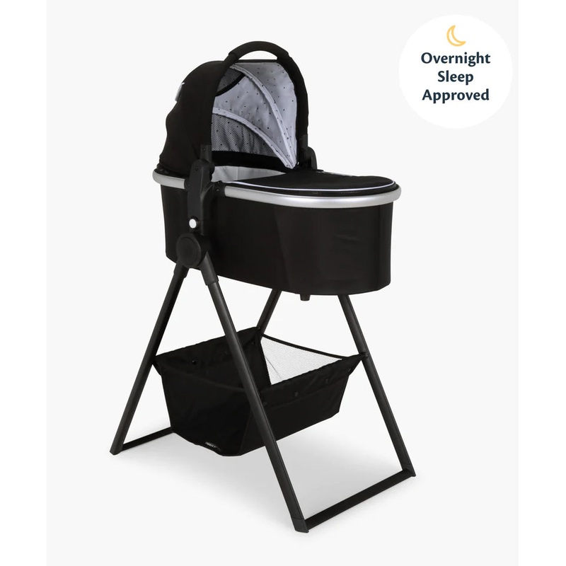 Mockingbird Bassinet with Stand, Black