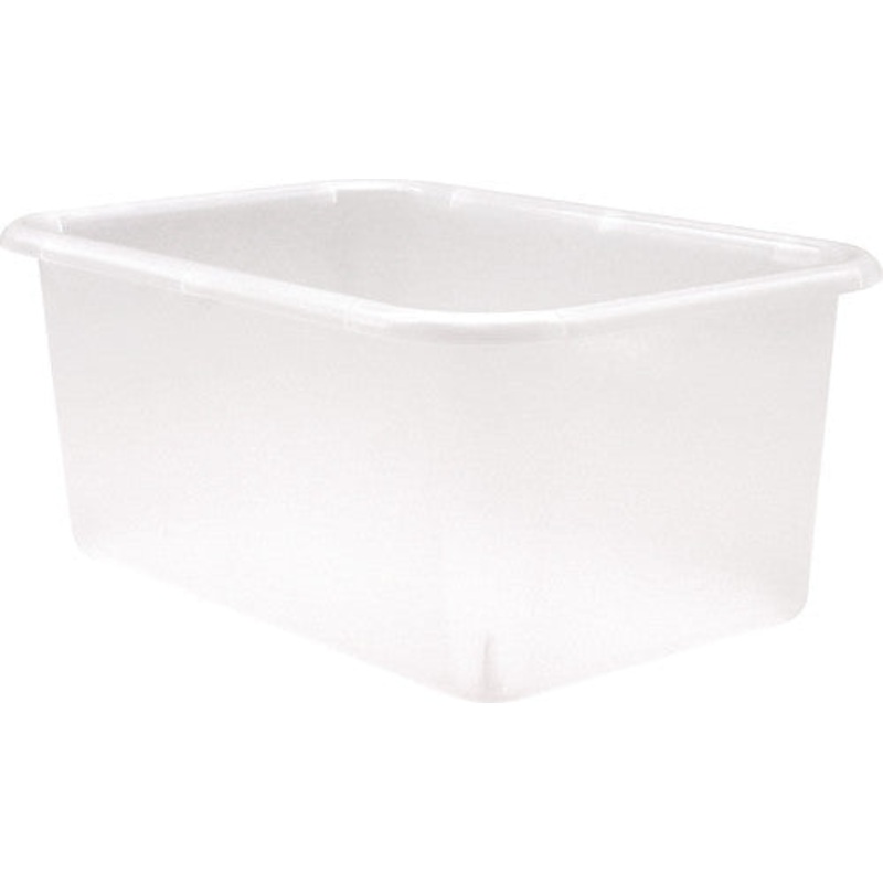 Small Plastic Storage Bin, Clear