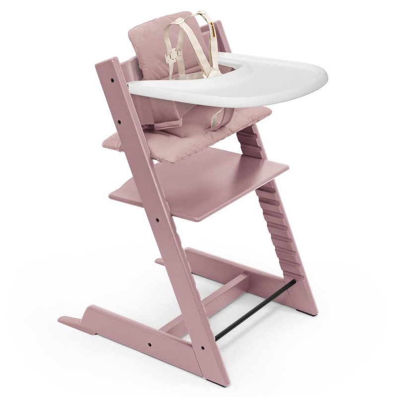 Stokke Tripp Trapp High Chair2 and Cushion with Stokke Tray – Heather Mauve