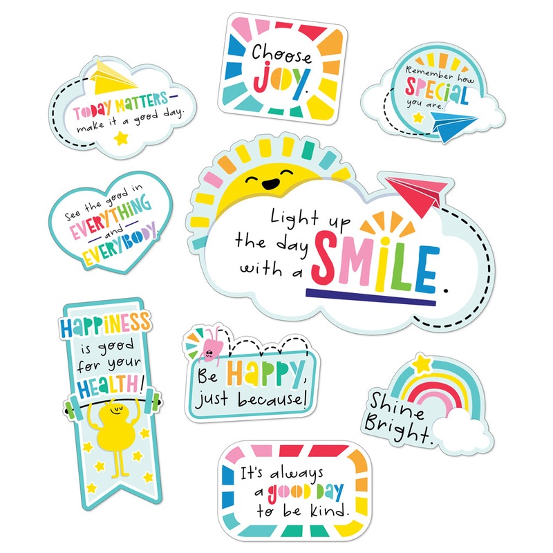 Happy Place Motivational Mini Bulletin Board Set