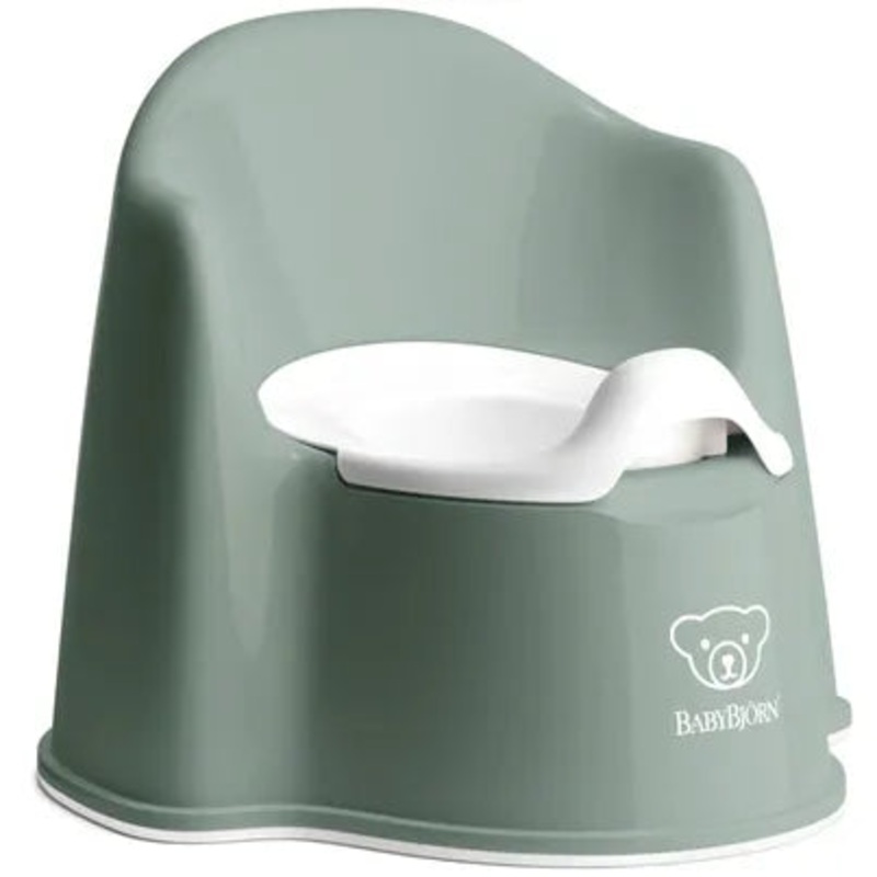 Potty Chair, Green/White  (See Description)