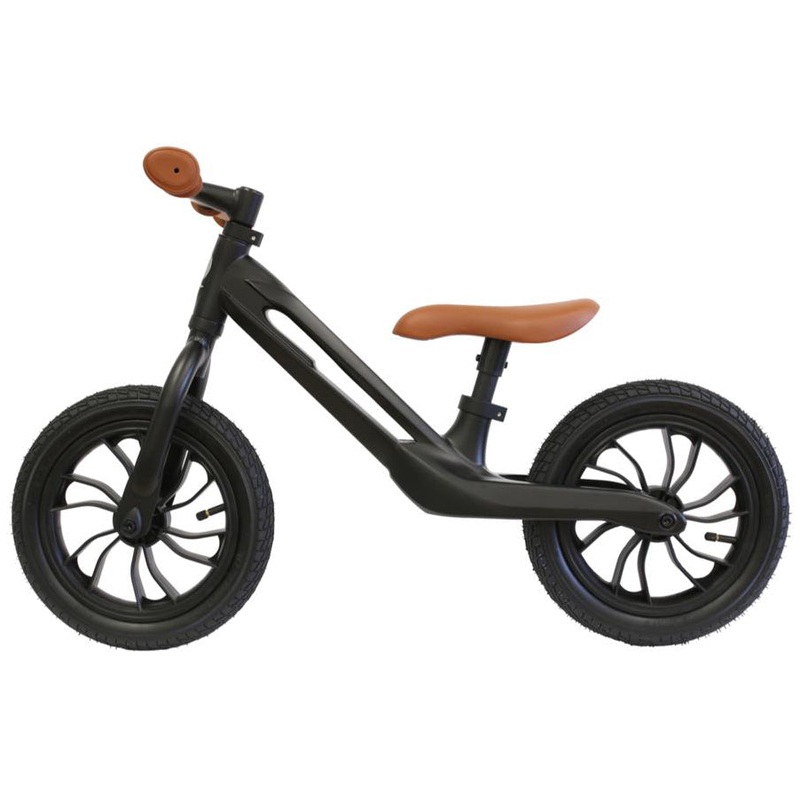 Q Play Racer Balance Bike – Black/Brown